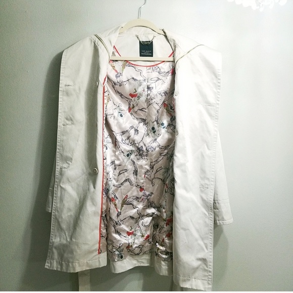 🚫SOLD🚫GOOD CONDITION TED BAKER TRENCH COAT - Picture 5 of 6